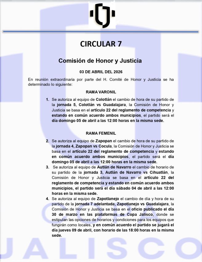 Circular 7