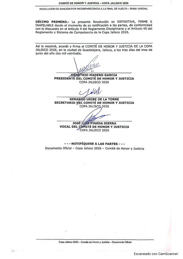 Resolución definitiva